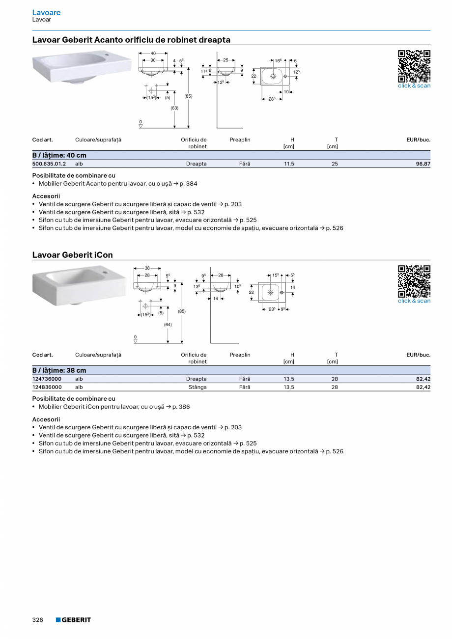 Pagina 325-Catalog Colectii de baie si sisteme sanitare  Catalog, brosura Romana onic, alimentare electrică de...