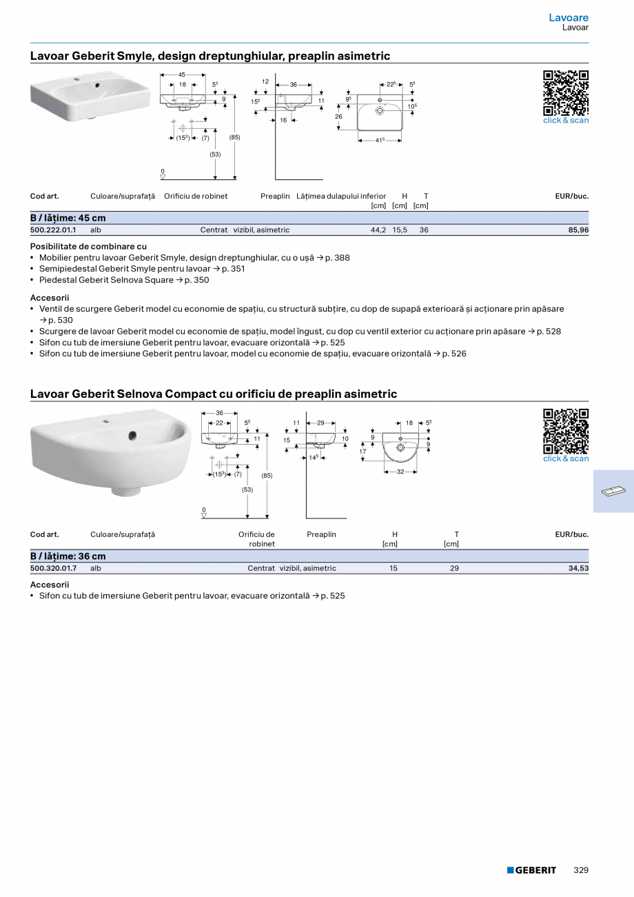 Pagina 328-Catalog Colectii de baie si sisteme sanitare  Catalog, brosura Romana ă volume de apă, Bluetooth®...