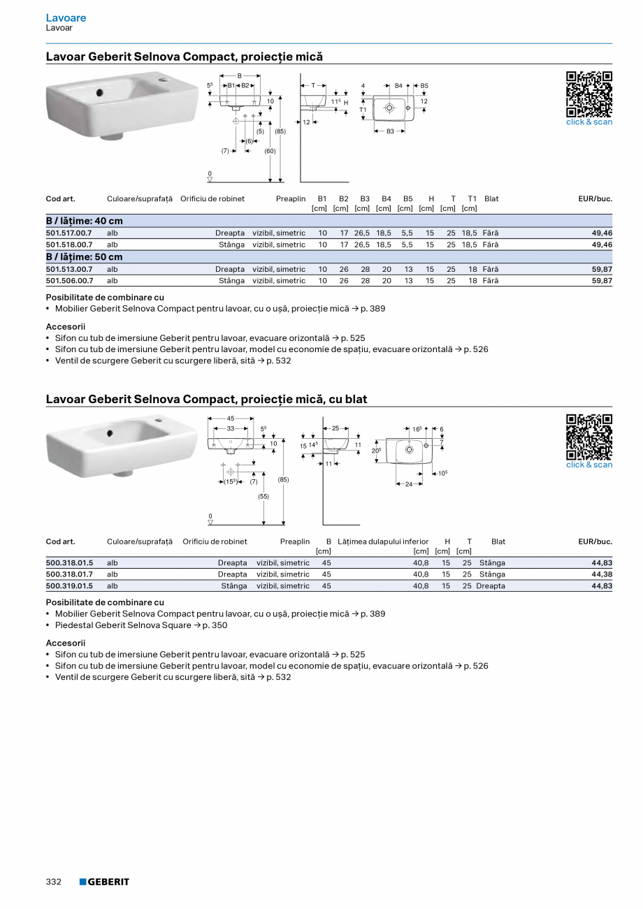 Pagina 331-Catalog Colectii de baie si sisteme sanitare  Catalog, brosura Romana lectrică de la reţea, pentru...