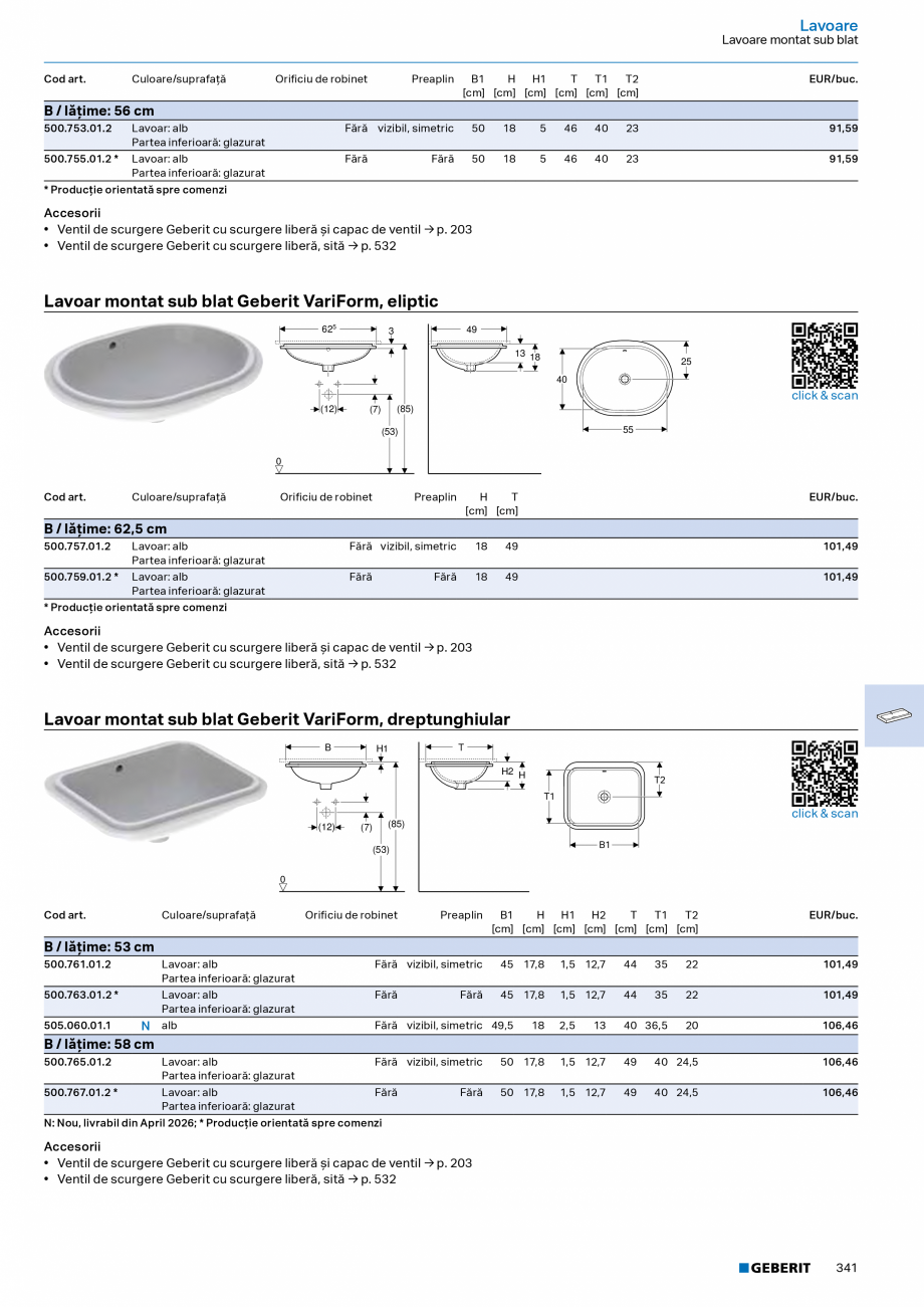 Pagina 340-Catalog Colectii de baie si sisteme sanitare  Catalog, brosura Romana s
Inel de design: crom /...