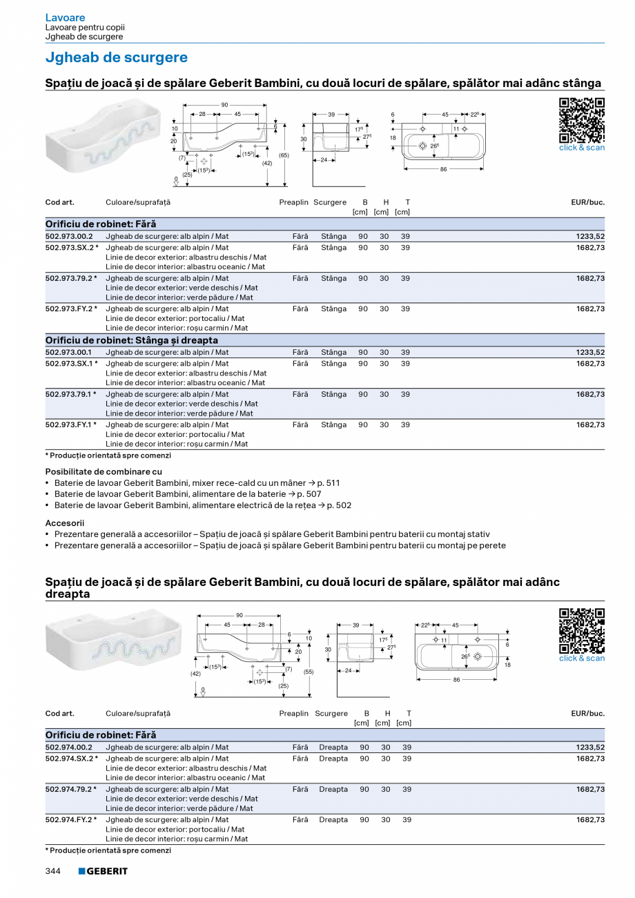 Pagina 343-Catalog Colectii de baie si sisteme sanitare  Catalog, brosura Romana tru WC Geberit, electronic,...