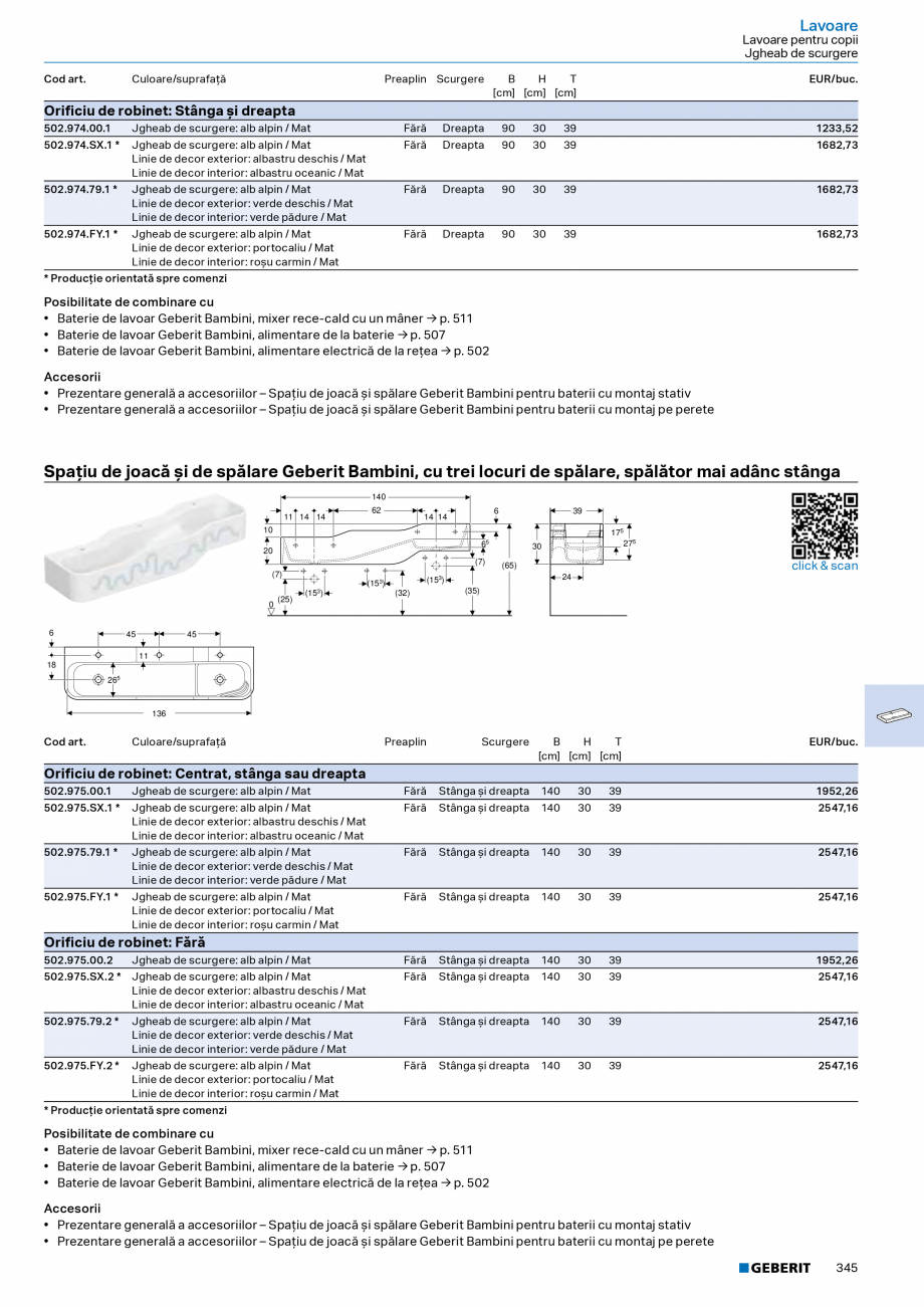 Pagina 344-Catalog Colectii de baie si sisteme sanitare  Catalog, brosura Romana dă a spălării pentru WC...