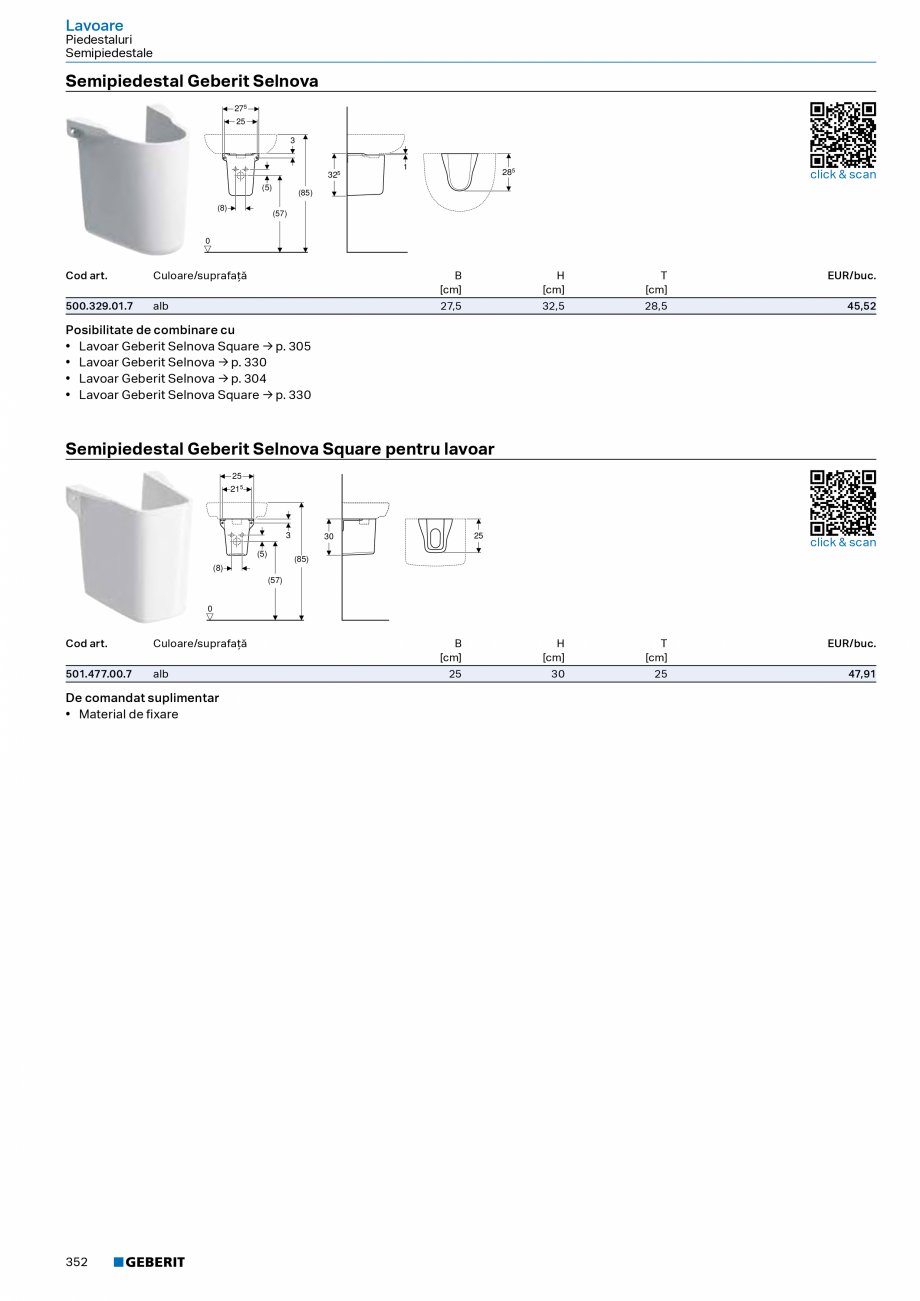 Pagina 351-Catalog Colectii de baie si sisteme sanitare  Catalog, brosura Romana rat Omega 12
cm, pentru buton ...