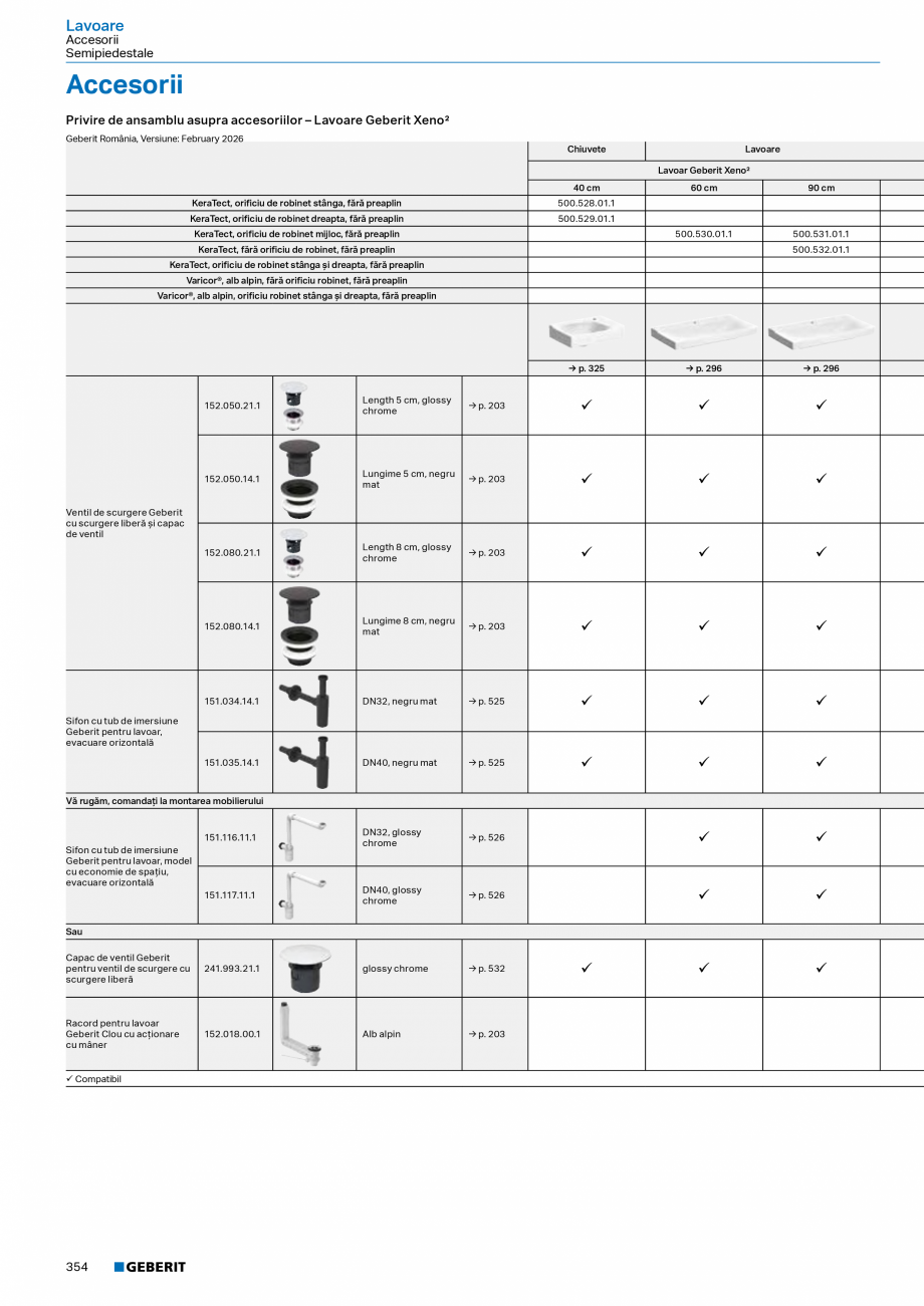 Pagina 353-Catalog Colectii de baie si sisteme sanitare  Catalog, brosura Romana erit pentru spălare cu un...