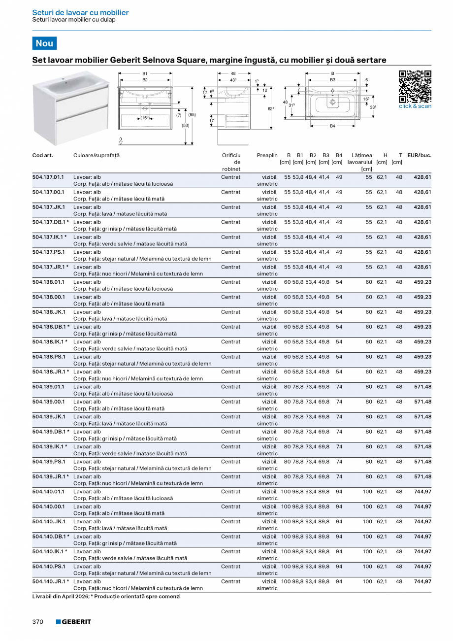Pagina 369-Catalog Colectii de baie si sisteme sanitare  Catalog, brosura Romana ]

36

61

T
[cm]
37

Evacuare...
