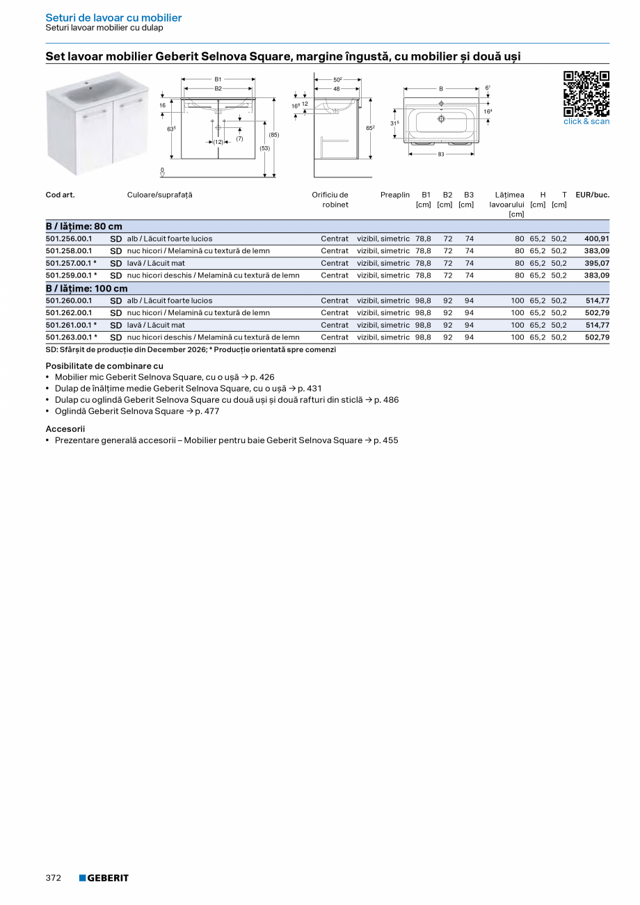 Pagina 371-Catalog Colectii de baie si sisteme sanitare  Catalog, brosura Romana � Sifon pisoar
Accesorii
•...