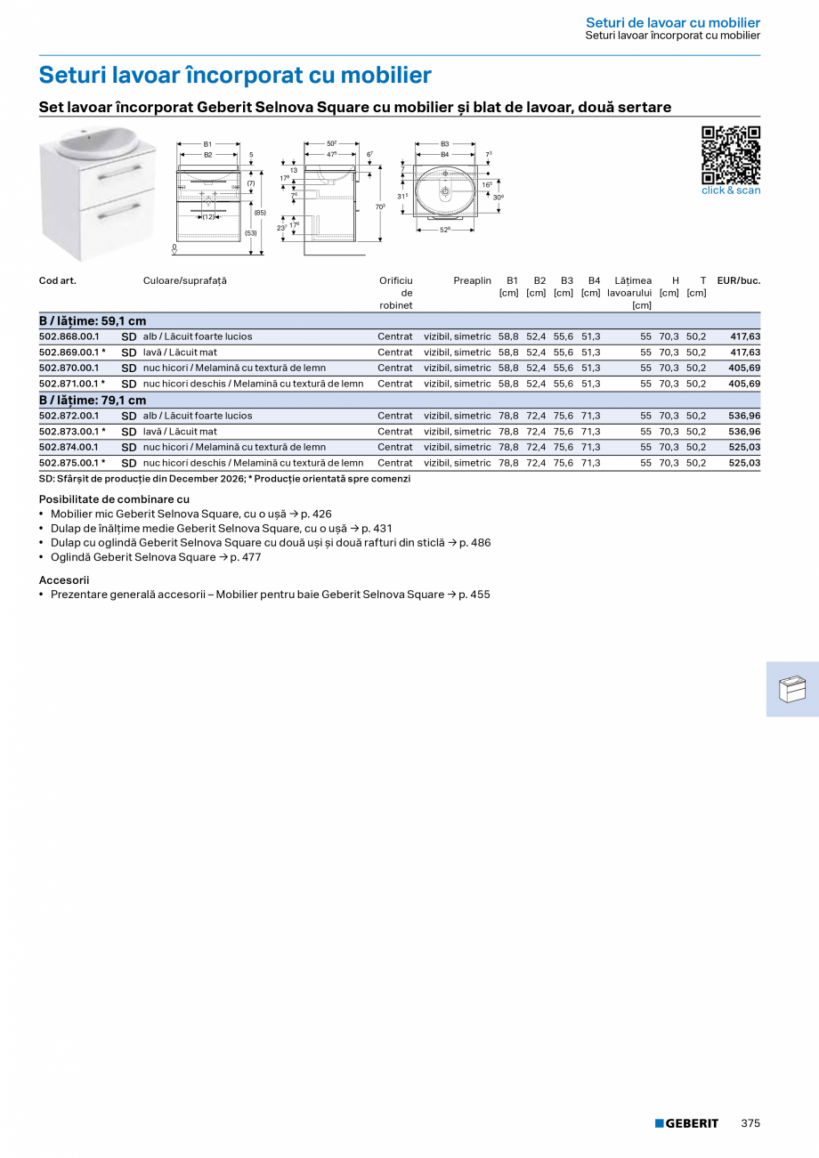 Pagina 374-Catalog Colectii de baie si sisteme sanitare  Catalog, brosura Romana ră capac

Pisoar Geberit...