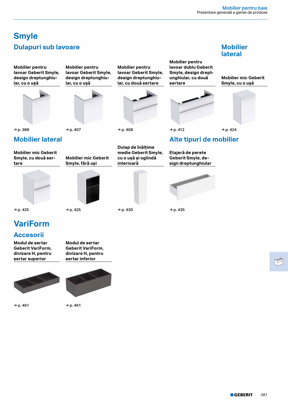 Pagina 380-Catalog Colectii de baie si sisteme sanitare  Catalog, brosura Romana tic → p. 225
• Partiţie...