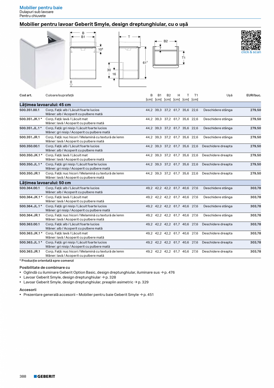Pagina 387-Catalog Colectii de baie si sisteme sanitare  Catalog, brosura Romana pentru pisoar Geberit Duofix, ...