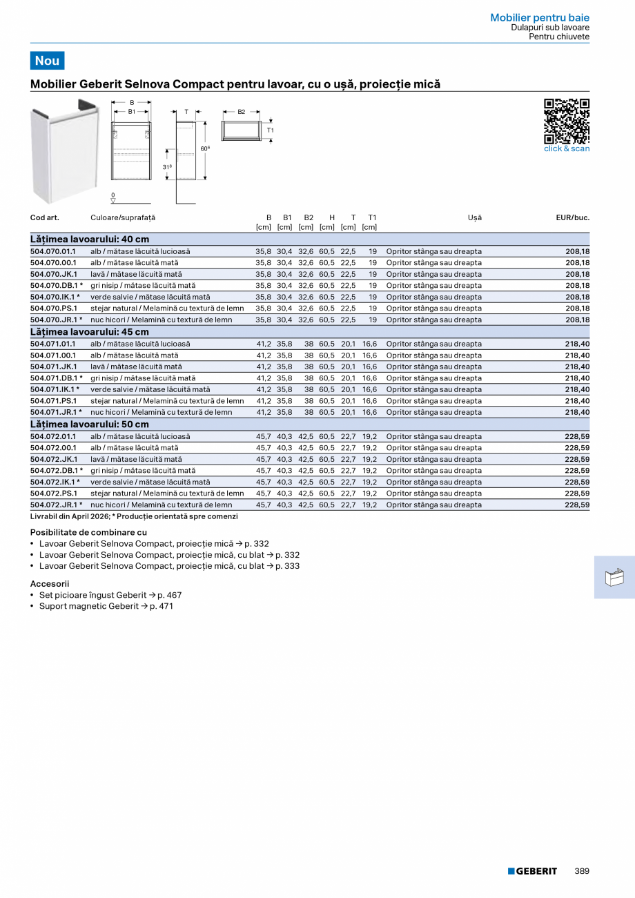 Pagina 388-Catalog Colectii de baie si sisteme sanitare  Catalog, brosura Romana comandă a pisoarului, fără ...
