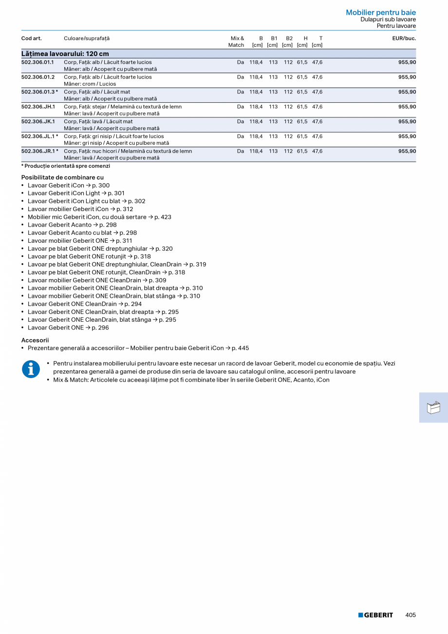 Pagina 404-Catalog Colectii de baie si sisteme sanitare  Catalog, brosura Romana  curăţat

N: Nou, livrabil...