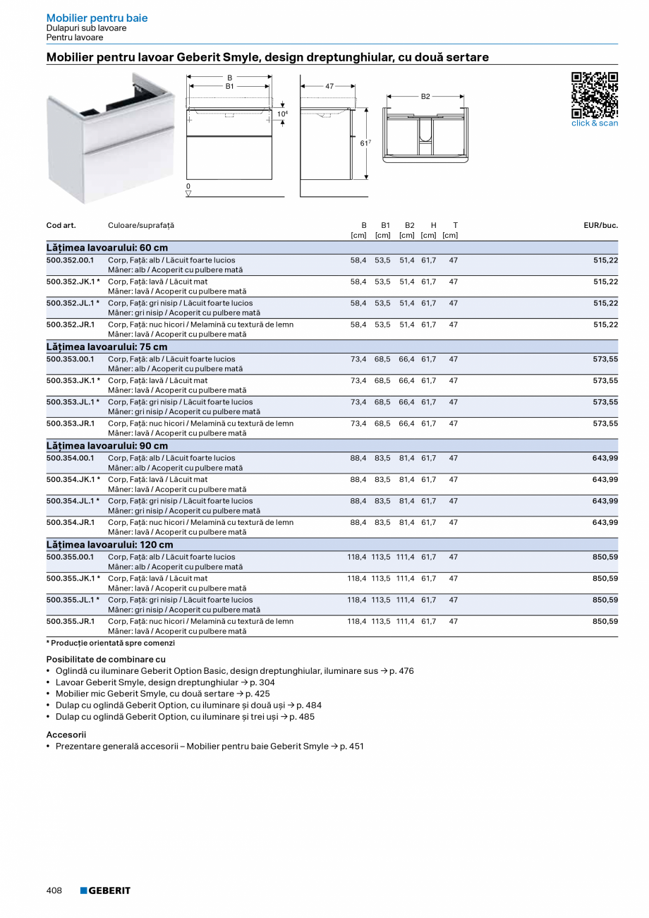 Pagina 407-Catalog Colectii de baie si sisteme sanitare  Catalog, brosura Romana ăţat Oţel inoxidabil 12,5...