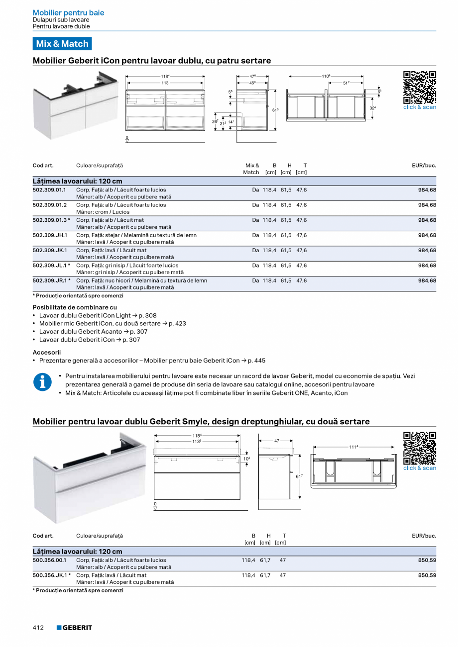 Pagina 411-Catalog Colectii de baie si sisteme sanitare  Catalog, brosura Romana entru pisoar Geberit cu...