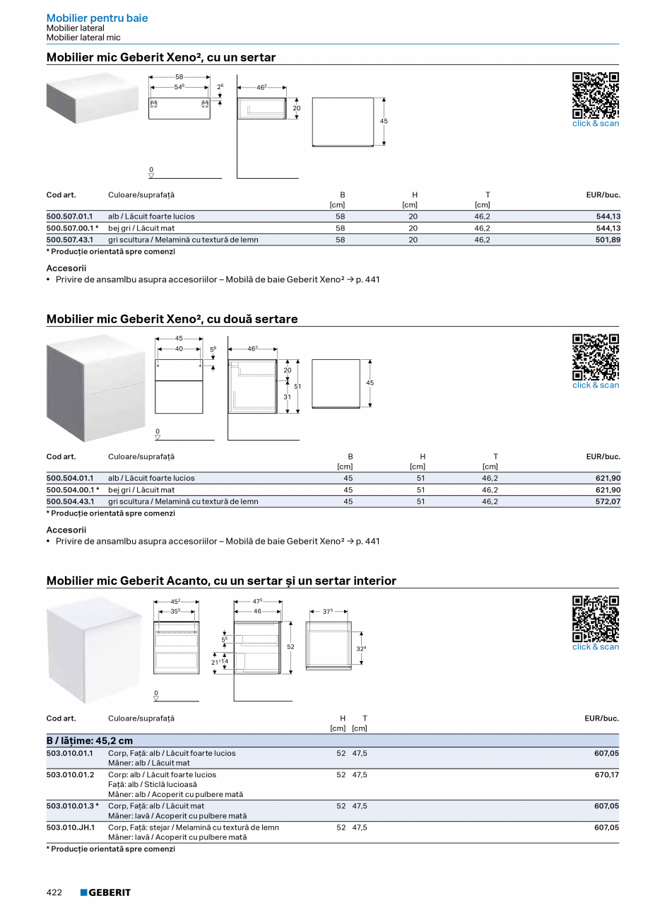 Pagina 421-Catalog Colectii de baie si sisteme sanitare  Catalog, brosura Romana apetă de acţionare, Tastă: ...