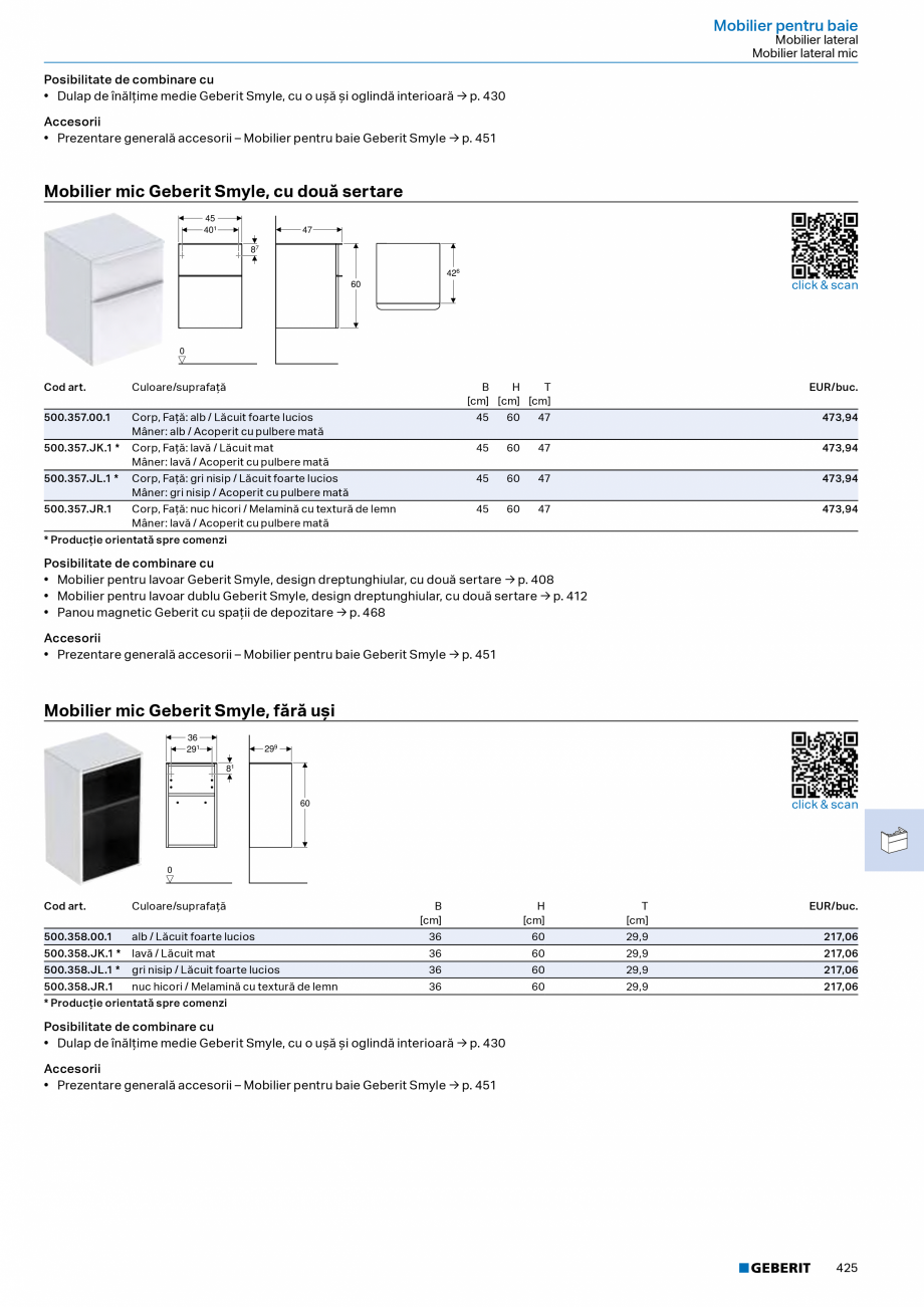 Pagina 424-Catalog Colectii de baie si sisteme sanitare  Catalog, brosura Romana  negru / Lucios
Inel de...