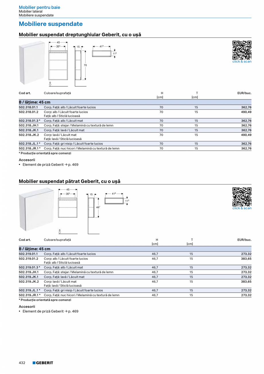Pagina 431-Catalog Colectii de baie si sisteme sanitare  Catalog, brosura Romana pisoar Geberit cu acţionare...