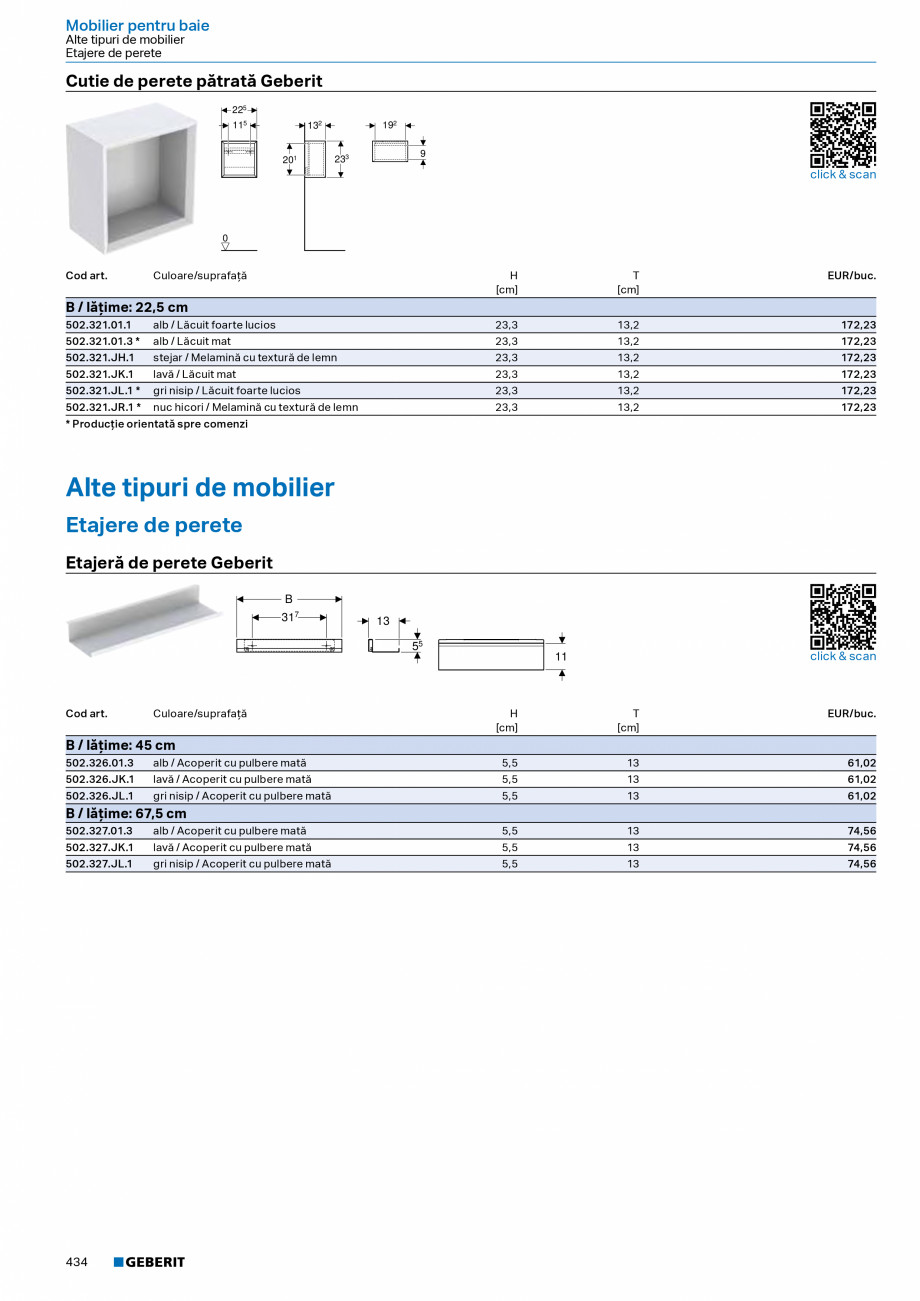 Pagina 433-Catalog Colectii de baie si sisteme sanitare  Catalog, brosura Romana cu
• Kit de instalare...