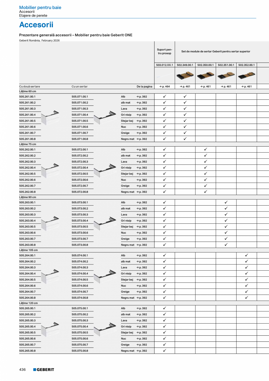Pagina 435-Catalog Colectii de baie si sisteme sanitare  Catalog, brosura Romana  universal, pentru sistem de...