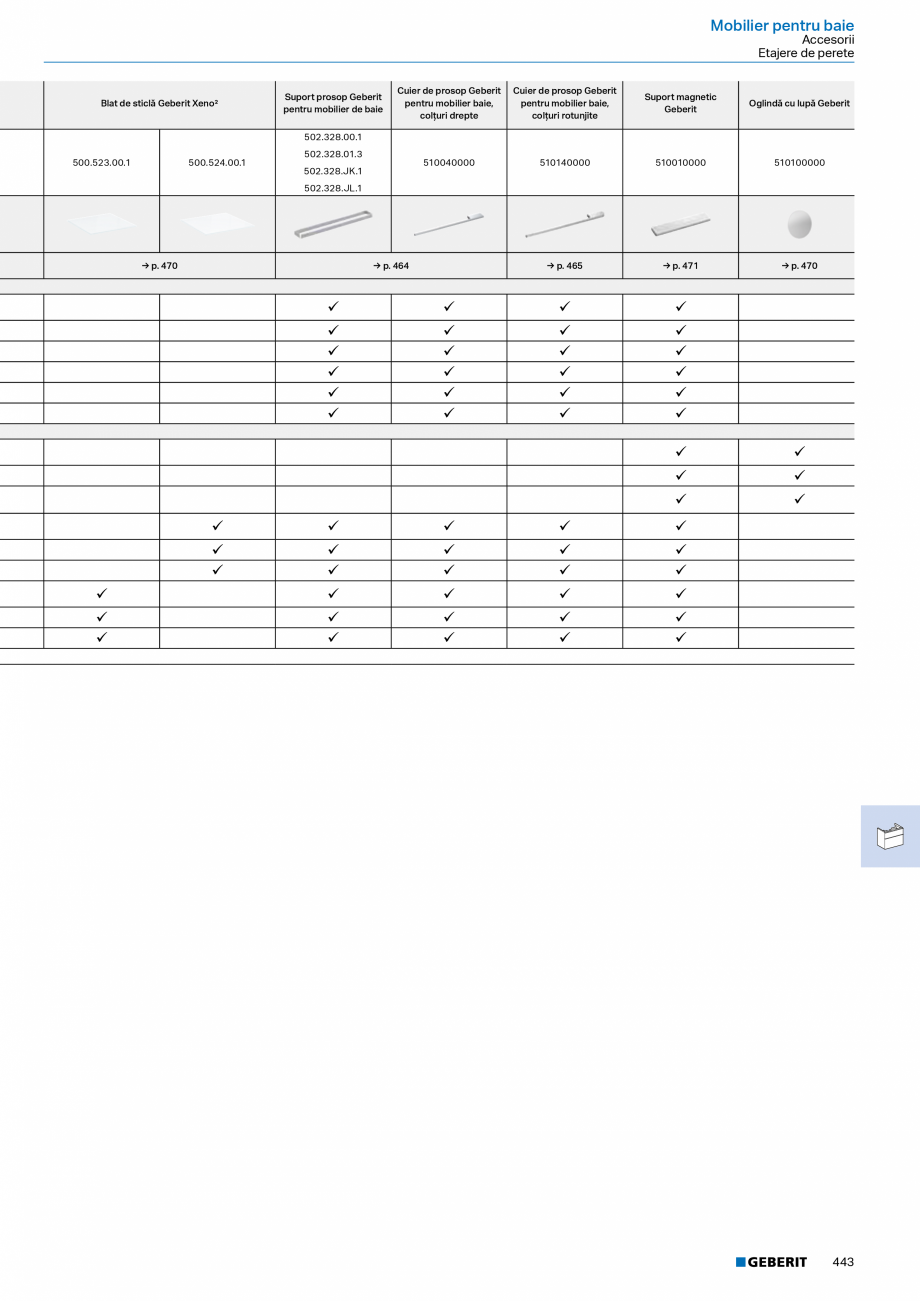 Pagina 442-Catalog Colectii de baie si sisteme sanitare  Catalog, brosura Romana eptunghiular → p. 240
•...