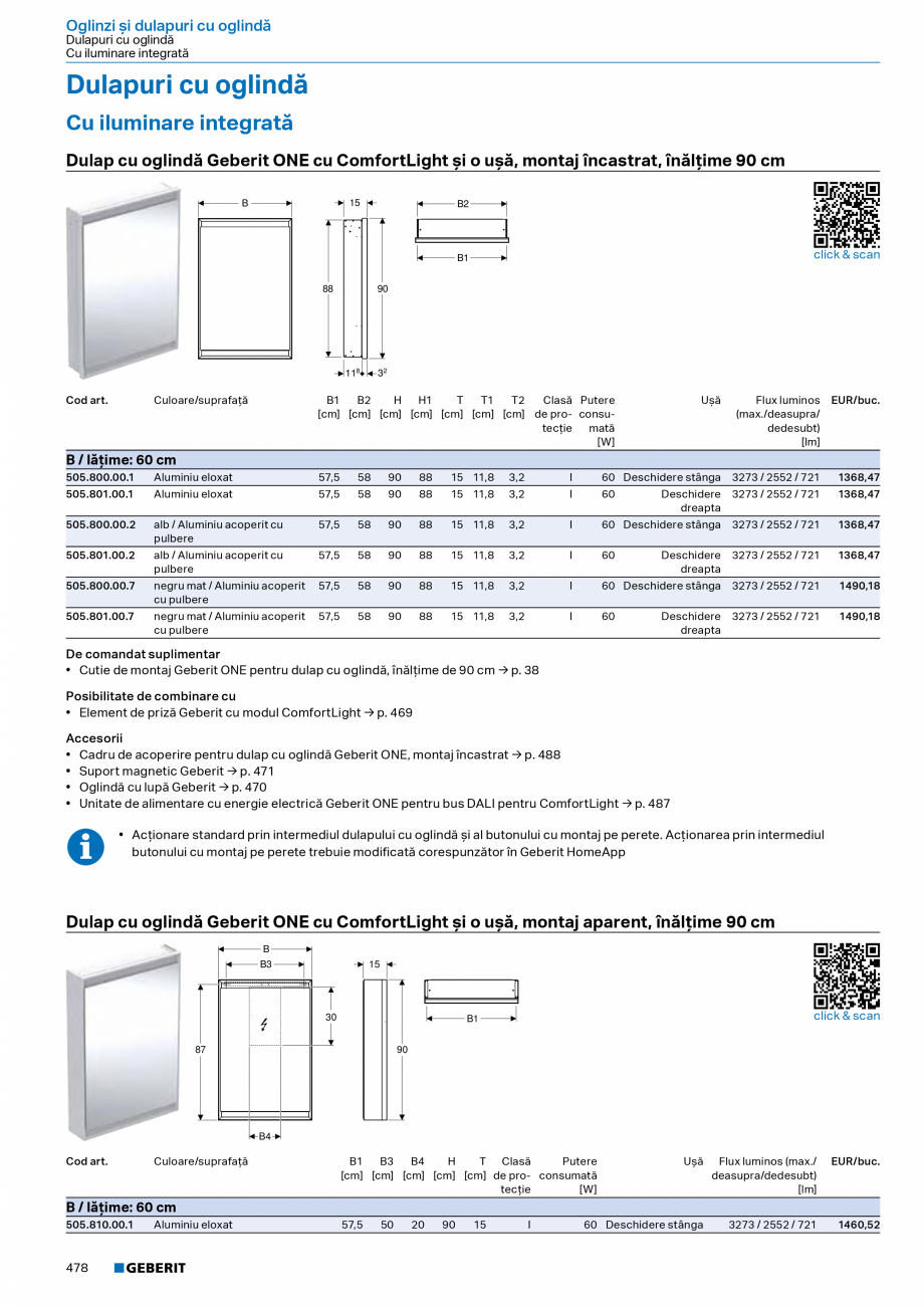 Pagina 477-Catalog Colectii de baie si sisteme sanitare  Catalog, brosura Romana 4.00.1

Cu două orificii de...