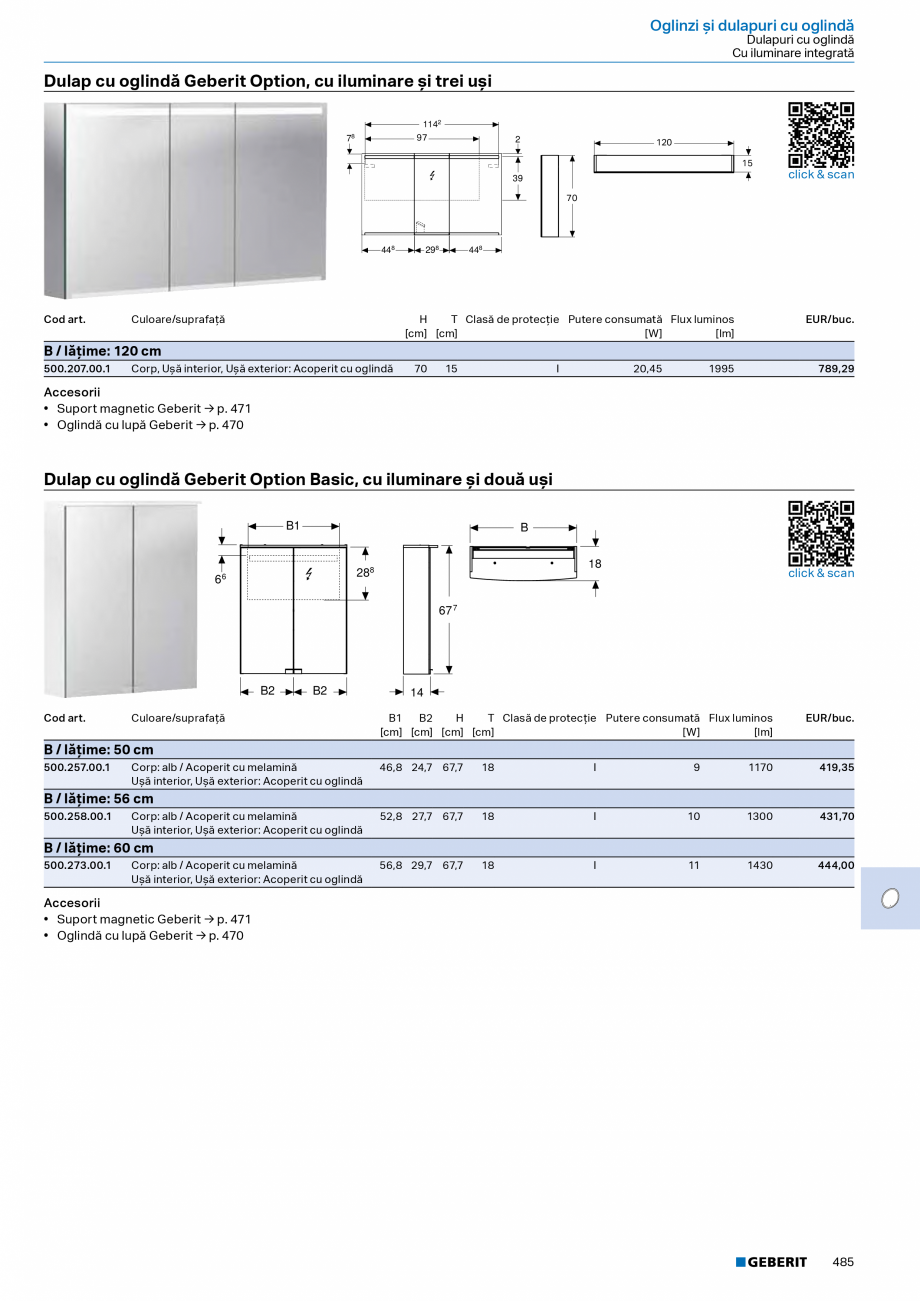Pagina 484-Catalog Colectii de baie si sisteme sanitare  Catalog, brosura Romana glindă, montaj
încastrat
...