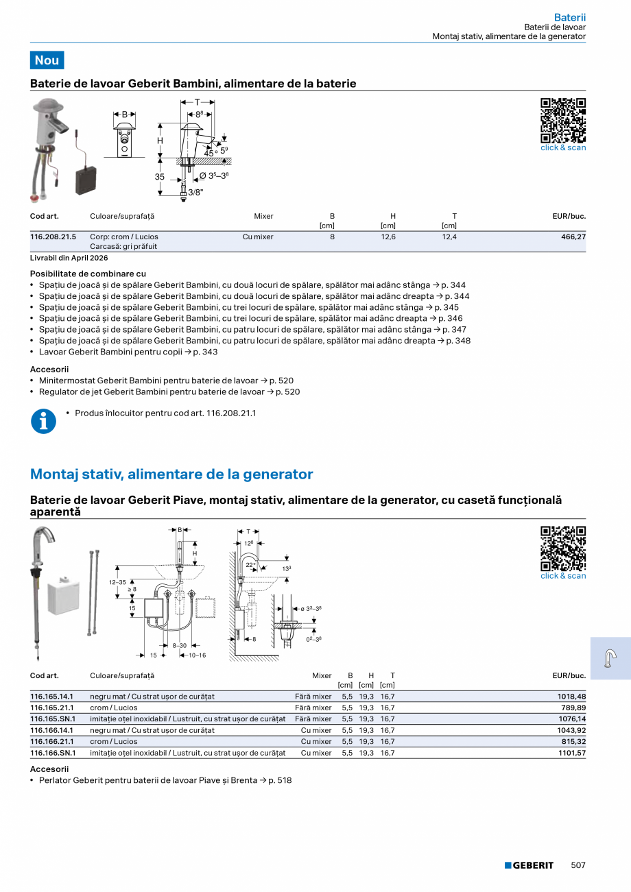 Pagina 506-Catalog Colectii de baie si sisteme sanitare  Catalog, brosura Romana n dreptunghiular

75 cm

500...