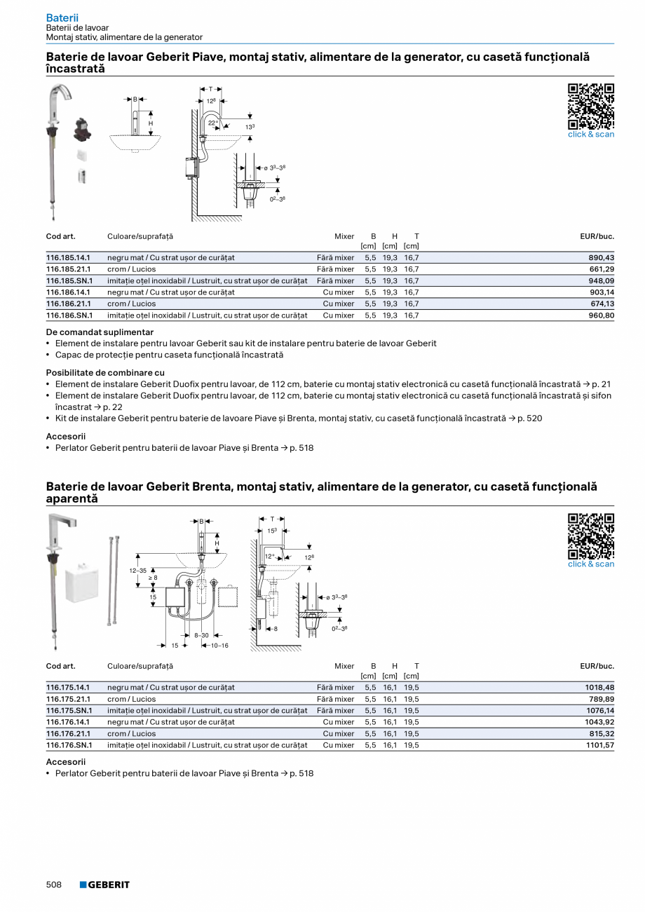 Pagina 507-Catalog Colectii de baie si sisteme sanitare  Catalog, brosura Romana 583,26

Lavoar: alb / KeraTect...