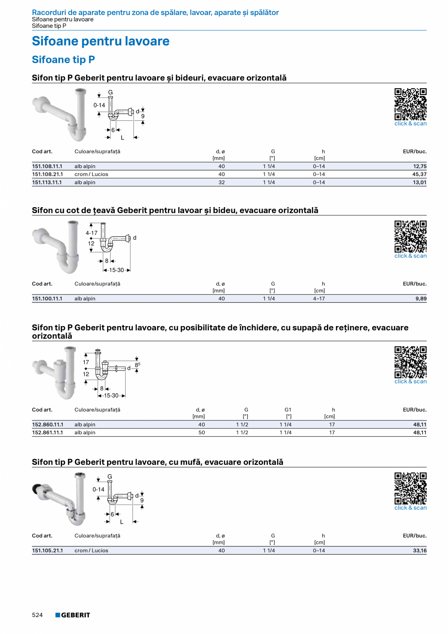 Pagina 523-Catalog Colectii de baie si sisteme sanitare  Catalog, brosura Romana ere de lavoar Geberit model cu...