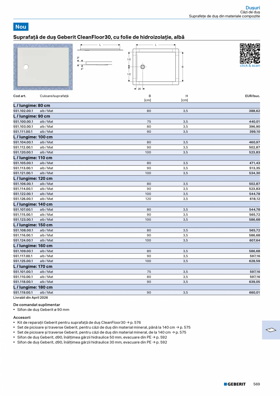 Pagina 568-Catalog Colectii de baie si sisteme sanitare  Catalog, brosura Romana 86.00.6

-

60–120 cm

505...