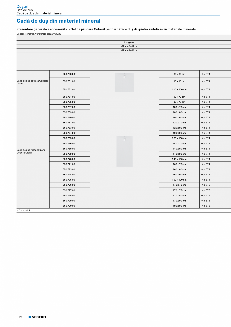 Pagina 571-Catalog Colectii de baie si sisteme sanitare  Catalog, brosura Romana 404
Accesorii
• Scurgere de ...