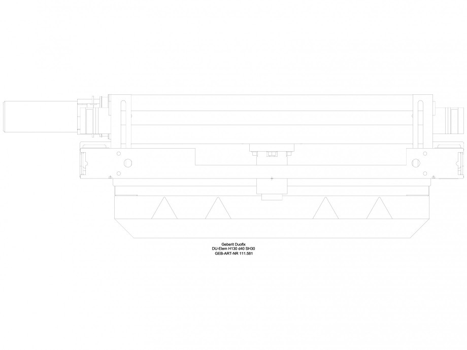 Pagina 1-CAD-DWG Rigola dus in perete - vedere de sus GEBERIT Detaliu de produs Scurgere in perete 
