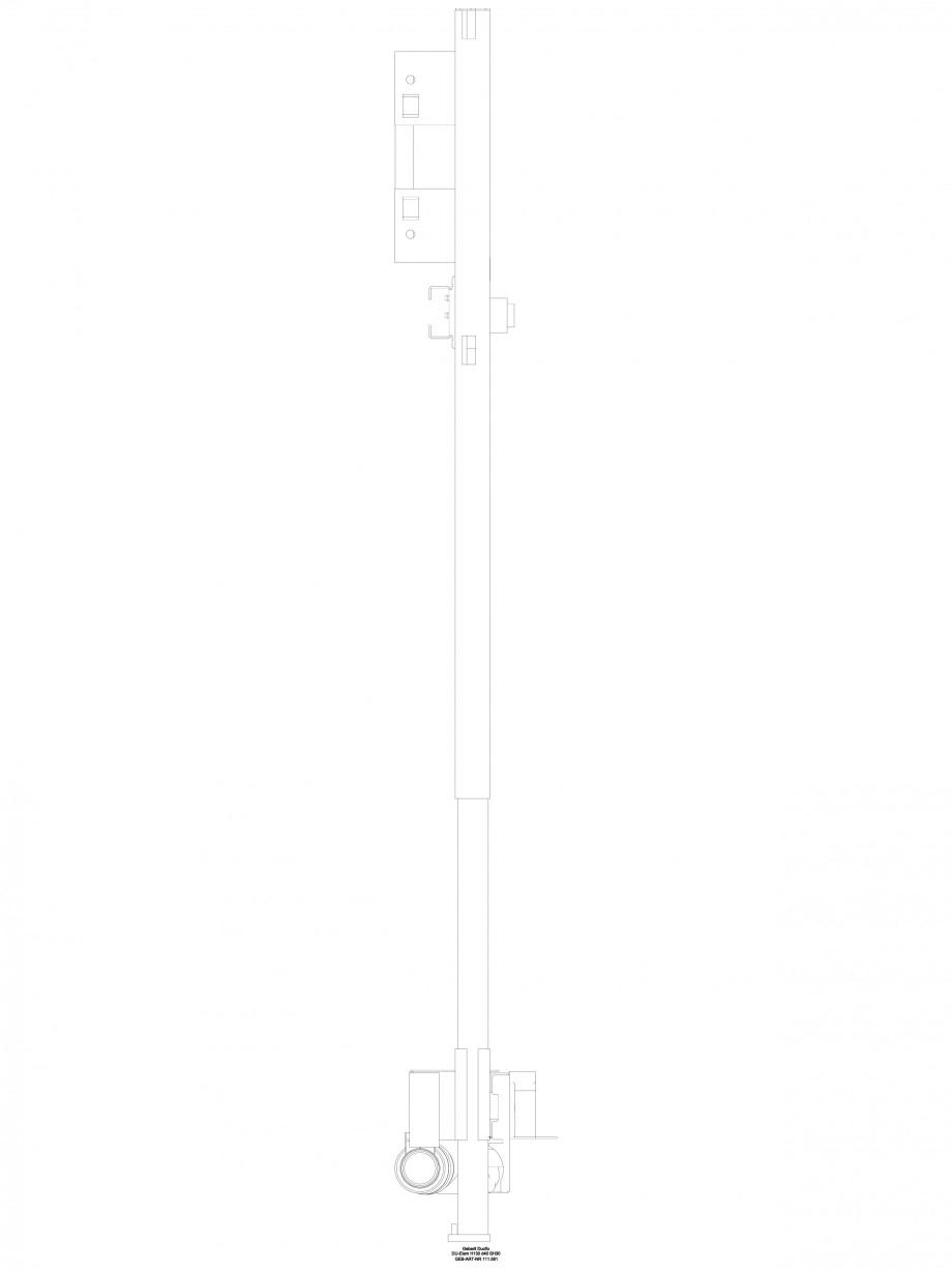 Pagina 1-CAD-DWG Rigola dus in perete - vedere din profil GEBERIT Detaliu de produs Scurgere in perete 