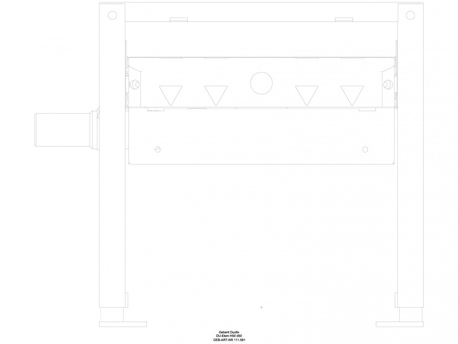 Pagina 1-CAD-DWG Rigola dus liniara in pardoseala - vedere din fata GEBERIT Detaliu de produs Scurgere in...