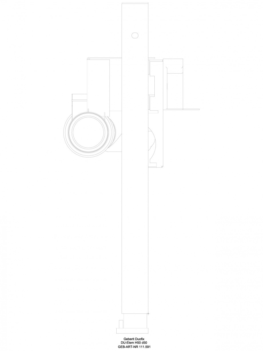 Pagina 1-CAD-DWG Rigola dus liniara in pardoseala - vedere din profil GEBERIT Detaliu de produs Scurgere in...