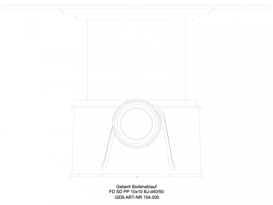 Pagina 1-CAD-DWG Sifon dus in pardoseala  GEBERIT Detaliu de produs 