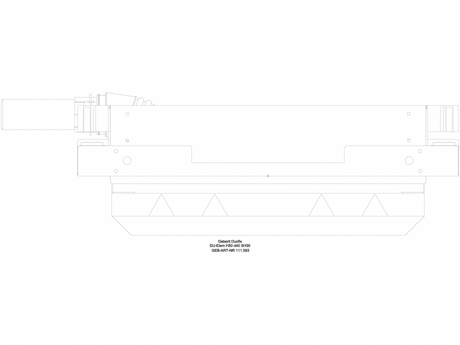 Pagina 1-CAD-DWG Element de instalare Geberit Duofix pentru dus, 50 cm, cu scurgere in perete, pentru o...