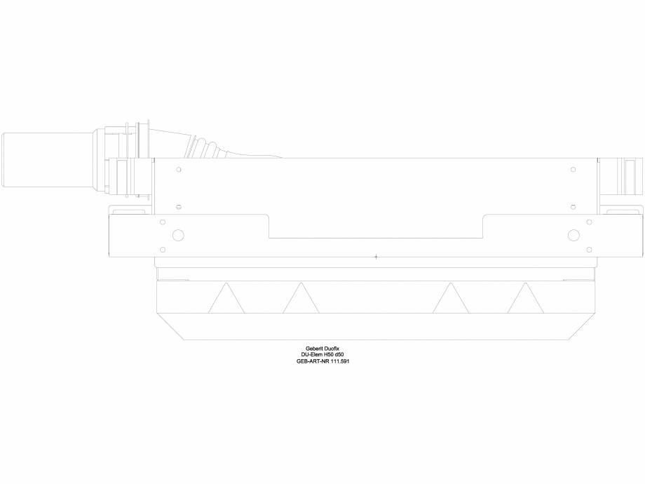 Pagina 1-CAD-DWG Element de instalare Geberit Duofix pentru dus, 50 cm, cu scurgere in perete, pentru o...