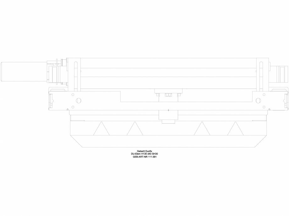 Pagina 1-CAD-DWG Element de instalare Geberit Duofix pentru dus, 130 cm, cu scurgere in perete, baterie cu...