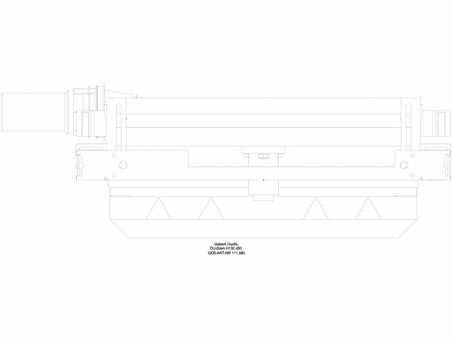 Pagina 1-CAD-DWG Element de instalare Geberit Duofix pentru dus, 130 cm, cu scurgere in perete, baterie cu...