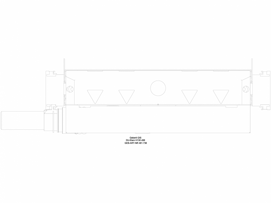 Pagina 1-CAD-DWG Element de instalare Geberit GIS pentru dus, cu scurgere in perete, pentru o inaltime a...