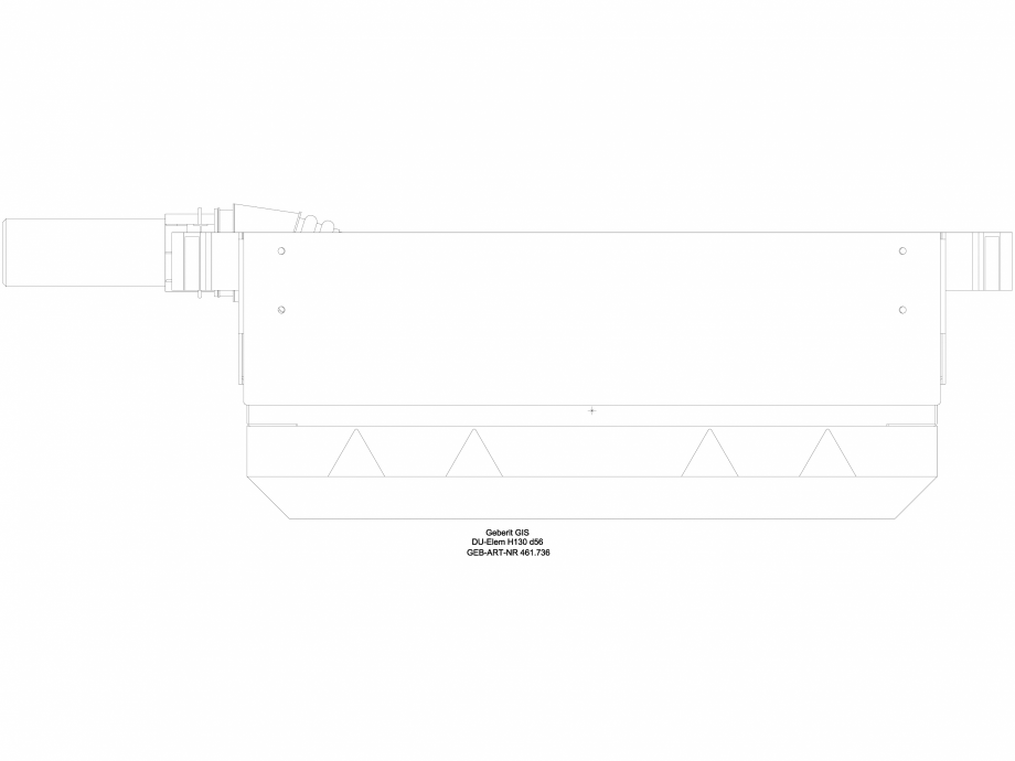 Pagina 1-CAD-DWG Element de instalare Geberit GIS pentru dus, cu scurgere in perete, pentru o inaltime a...