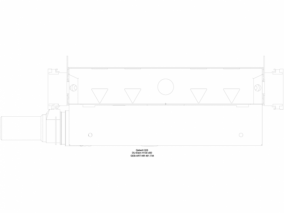 Pagina 1-CAD-DWG Element de instalare Geberit GIS pentru dus, cu scurgere in perete, pentru o inaltime a...