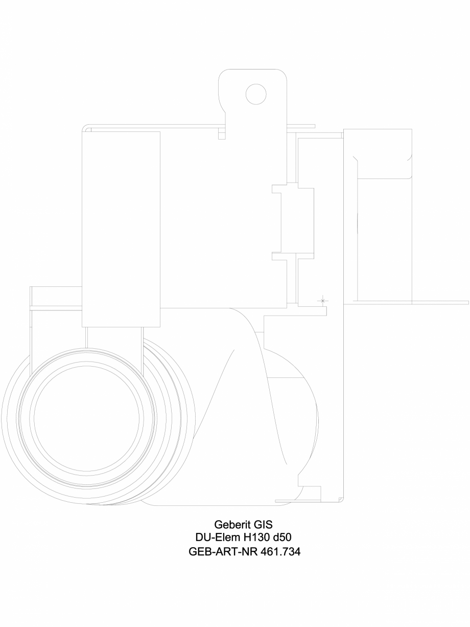 Pagina 1-CAD-DWG Element de instalare Geberit GIS pentru dus, cu scurgere in perete, pentru o inaltime a...