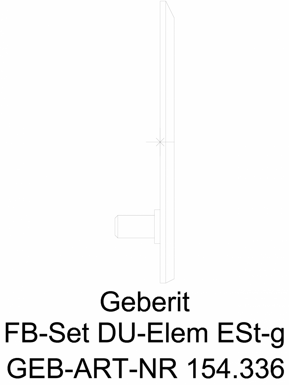 Pagina 1-CAD-DWG Set gata de instalare Geberit pentru evacuare in perete, masca cu finisaj otel inoxidabil...