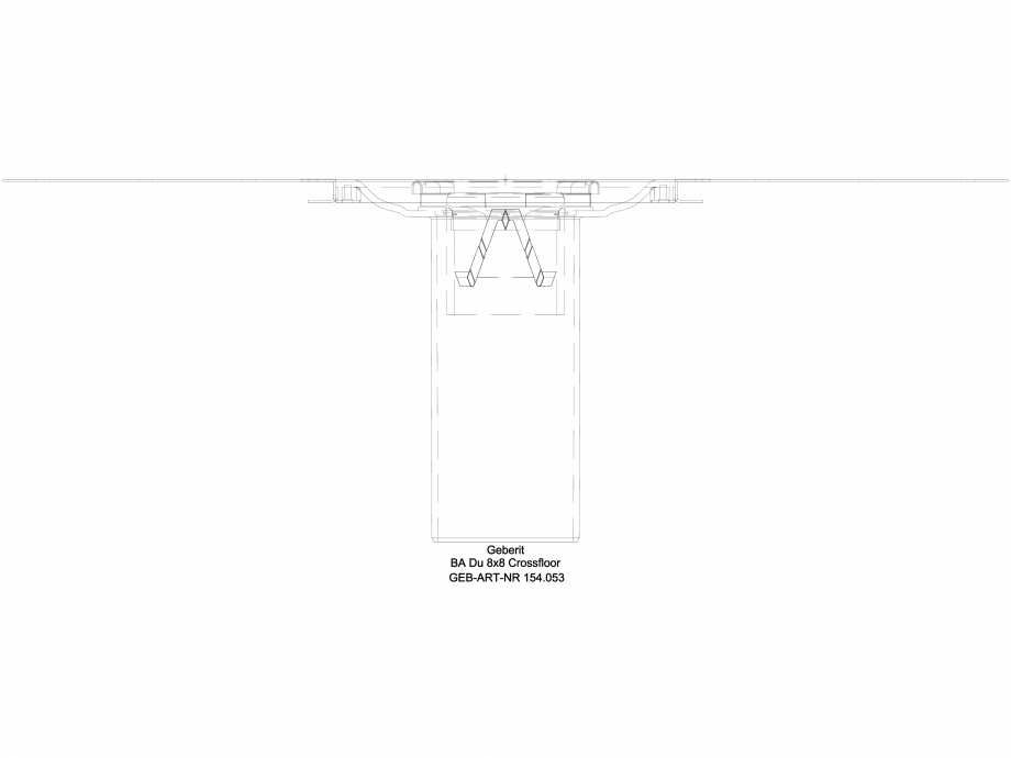 Pagina 1-CAD-DWG Scurgere prin pardoseala Geberit, cu patrundere prin podea cod 154.053.00.1_A GEBERIT...