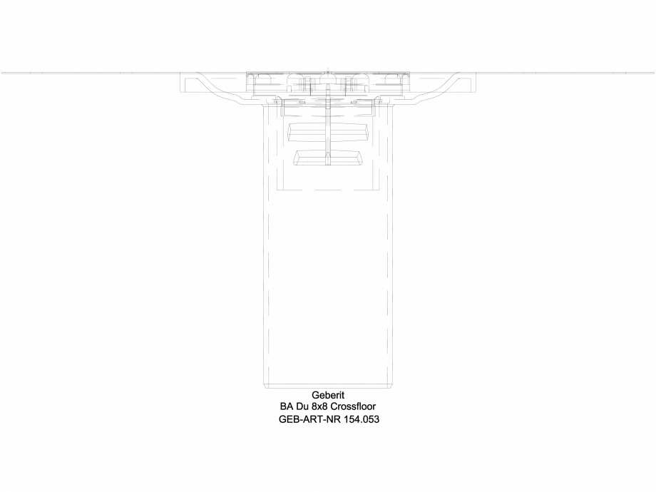 Pagina 1-CAD-DWG Scurgere prin pardoseala Geberit, cu patrundere prin podea cod 154.053.00.1_L GEBERIT...
