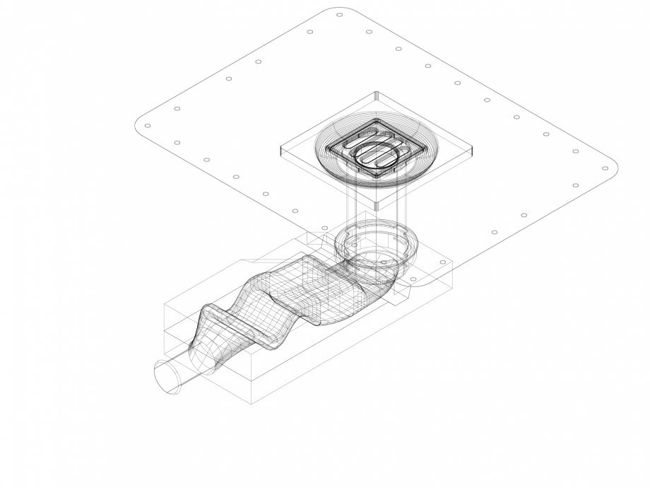 Pagina 1-CAD-DWG Scurgere prin pardoseala Geberit, pentru inaltimea sapei la admisie 65 - 90 mm cod 154.052...