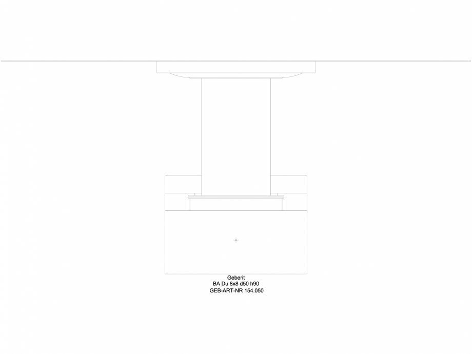 Pagina 1-CAD-DWG Scurgere prin pardoseala Geberit, pentru inaltimea sapei la admisie 90–220 mm cod 154....