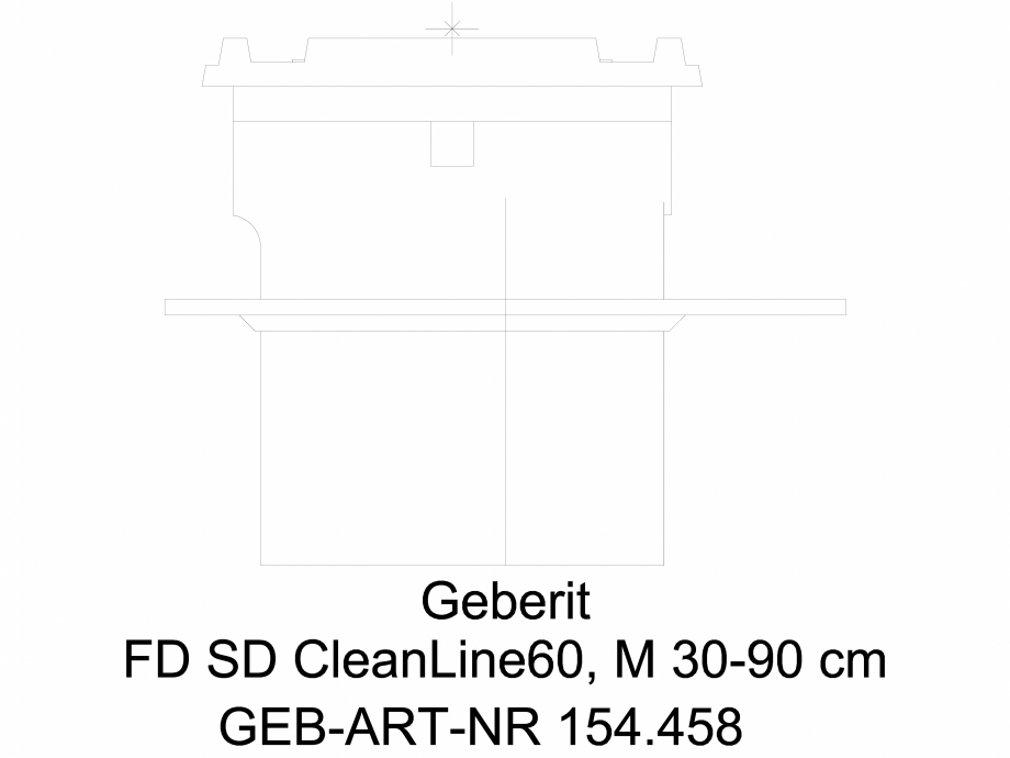 Pagina 1-CAD-DWG Rigola pentru dus Geberit CleanLine60, pentru pardoseli subtiri cod 154.458.00.1_L GEBERIT...