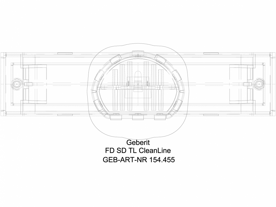 Pagina 1-CAD-DWG Rigola de dus Geberit CleanLine, cu posibilitate de placare cu placi ceramice cod 154.455.00...